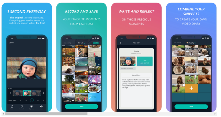 1 Second Everyday Video Diary App