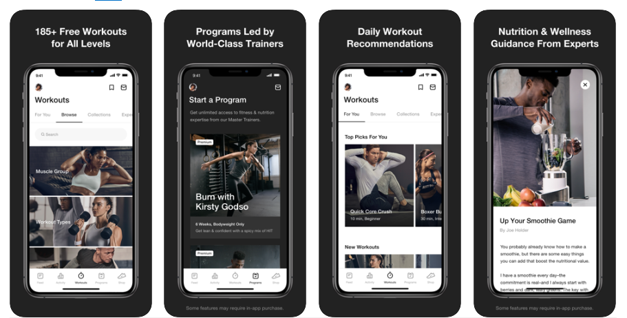 nike training app spotify