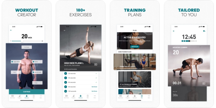 Adidas training app screenshot Mobile Marketing Reads