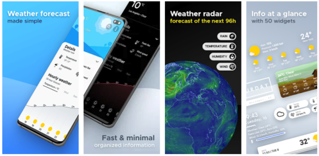 overdrop-weather-app mobile marketing reads