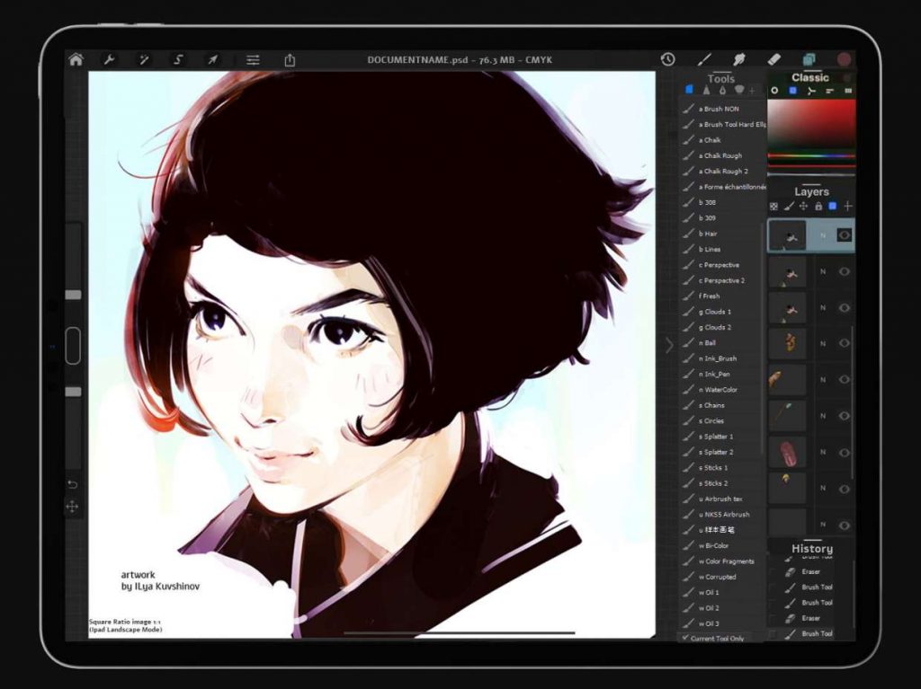 adobe sketch ipad airbrush