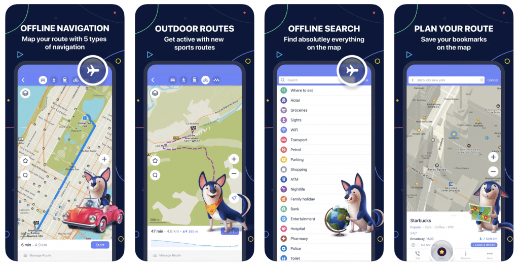 Navigation apps. Приложения для путешествий.