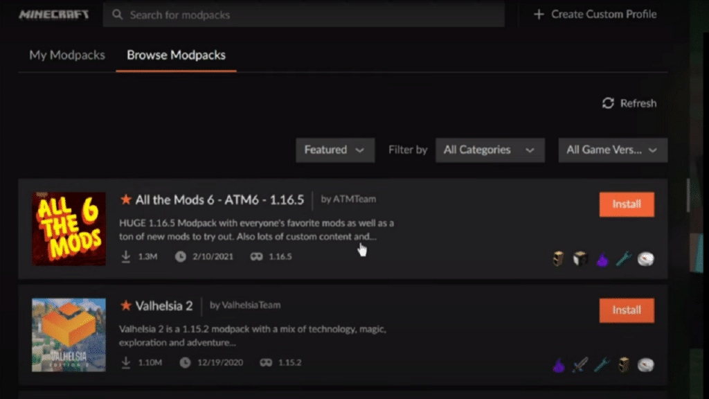 curseforge-launcher – mobile marketing reads