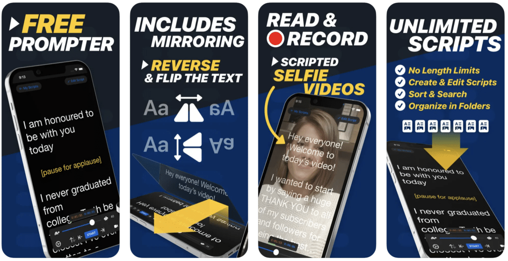 teleprompter – mobile marketing reads