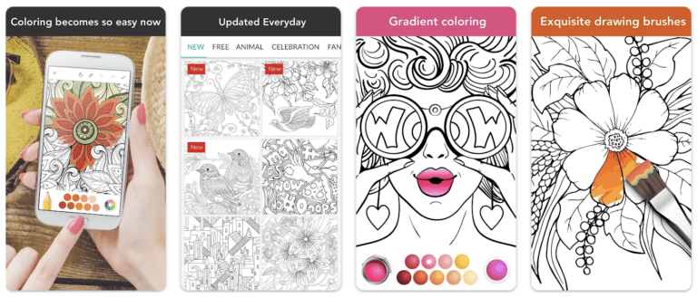 The Best Coloring Apps for Android - Colorfit Drawing Coloring 768x329