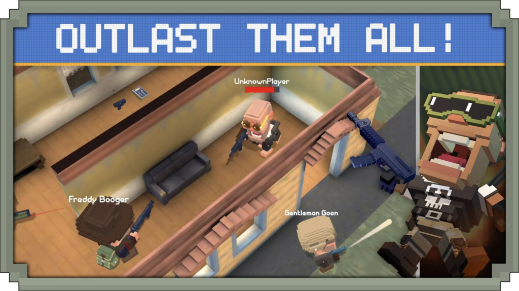 guns-royale-multiplayer-bloc mobile marketing reads